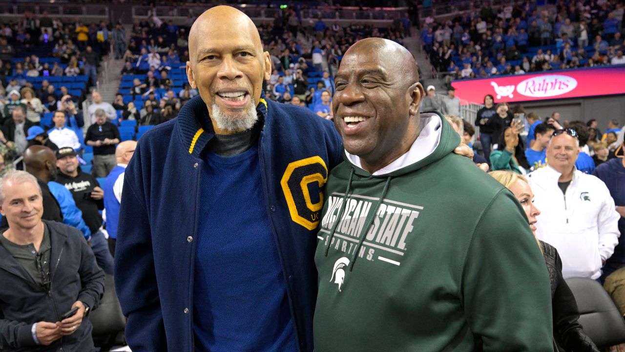 Kareem Abdul-Jabbar and Magic Johnson