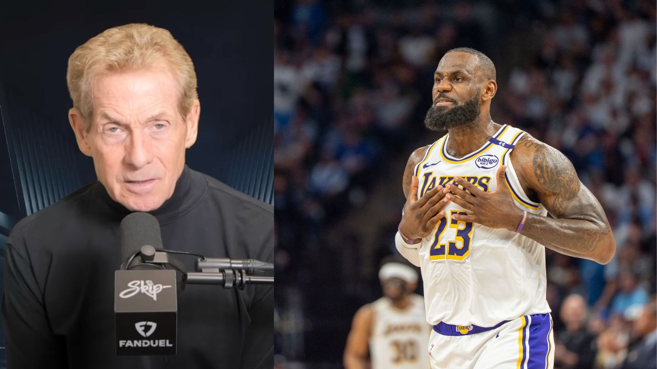 Skip Bayless (L) and LeBron James (R)