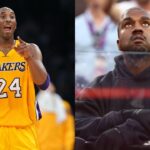 Kobe Bryant (L), Kanye West (R)