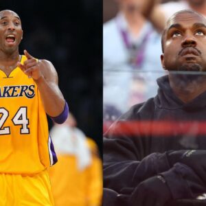 Kobe Bryant (L), Kanye West (R)