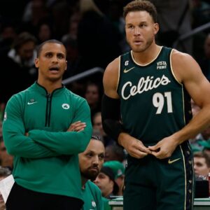 Joe Mazzulla and Blake Griffin, Boston Celtics