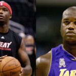 Jermaine O'Neal (L), Shaquille O'Neal (R)