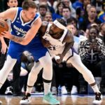 Luka Doncic and Patrick Beverley