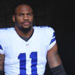 Dallas Cowboys linebacker Micah Parsons (11) against the Philadelphia Eagles at Lincoln Financial Field.