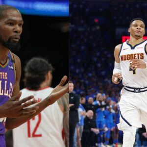 Kevin Durant (L), Russell Westbrook (R)"When KD Decided to Go to Golden State": Candace Parker Brings Up Kevin Durant and Russell Westbrook to Criticize Media's Biased Coverage"When KD Decided to Go to Golden State": Candace Parker Brings Up Kevin Durant and Russell Westbrook to Criticize Media's Biased Coverage
