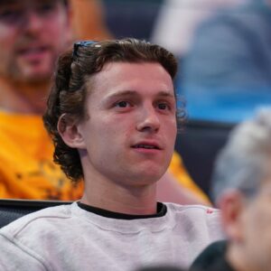Actor Tom Holland at GS Warriors gameTom Holland Once Revealed Why He Supports Steph Curry's Warriors and Not Knicks