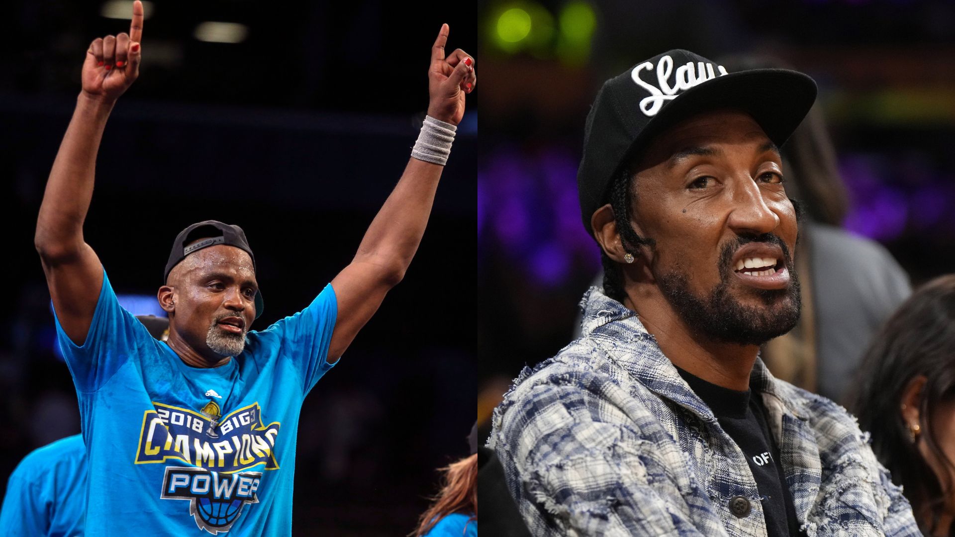 Cuttino Mobley (L) and Scottie Pippen (R)