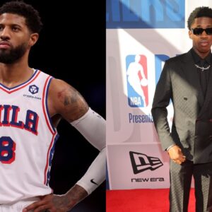 Paul George (L), VJ Edgecombe (R)