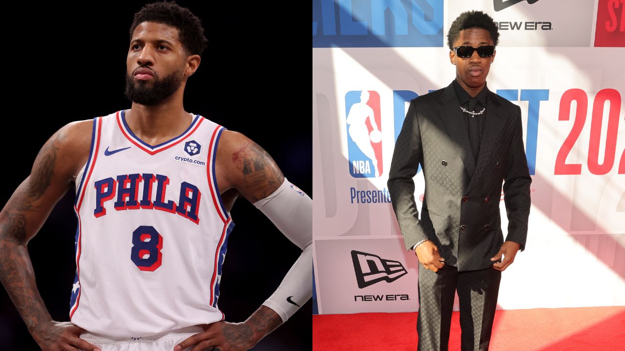 Paul George (L), VJ Edgecombe (R)