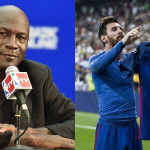 Michael Jordan (L), Lionel Messi (R)