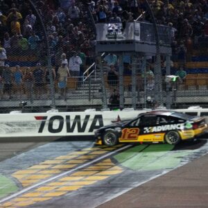 NASCAR Cup Series driver Ryan Blaney (12) wins the inaugural Iowa Corn 350 on Sunday, June 16, 2024, at Iowa Speedway in Newton.