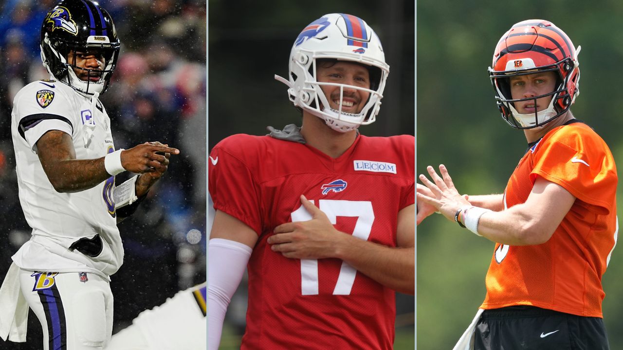 Lamar Jackson, Josh Allen and Joe Burrow