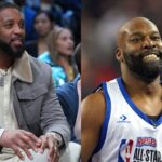 Tracy McGrady (L) and Baron Davis (R)