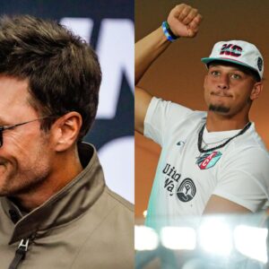 Tom Brady, Patrick Mahomes and Brittany Mahomes