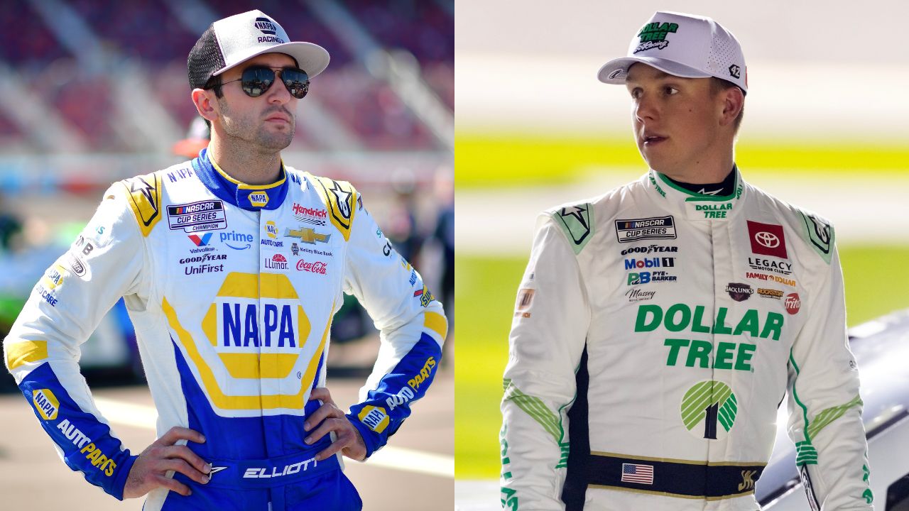 Chase Elliott and John Hunter Nemechek