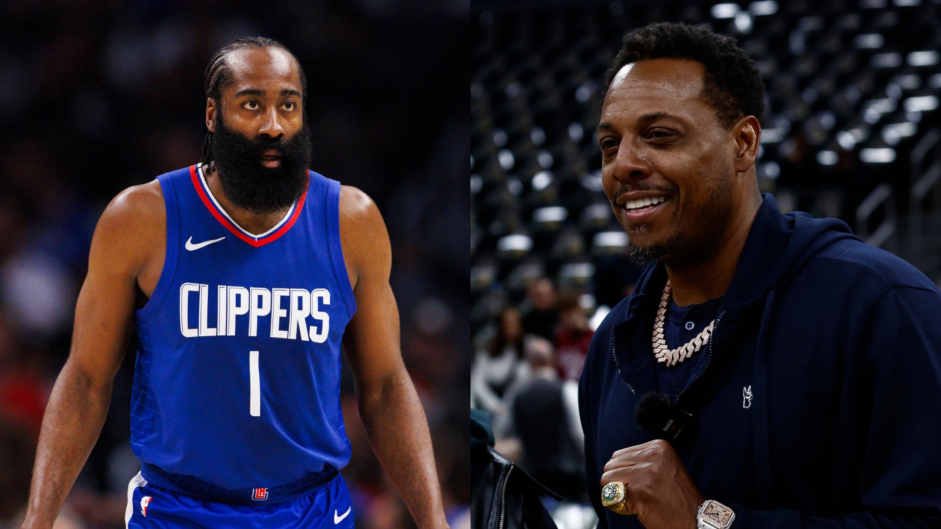 James Harden (L) and Paul Pierce (R)