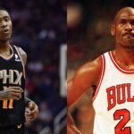 Jamal Crawford (L) and Michael Jordan (R)