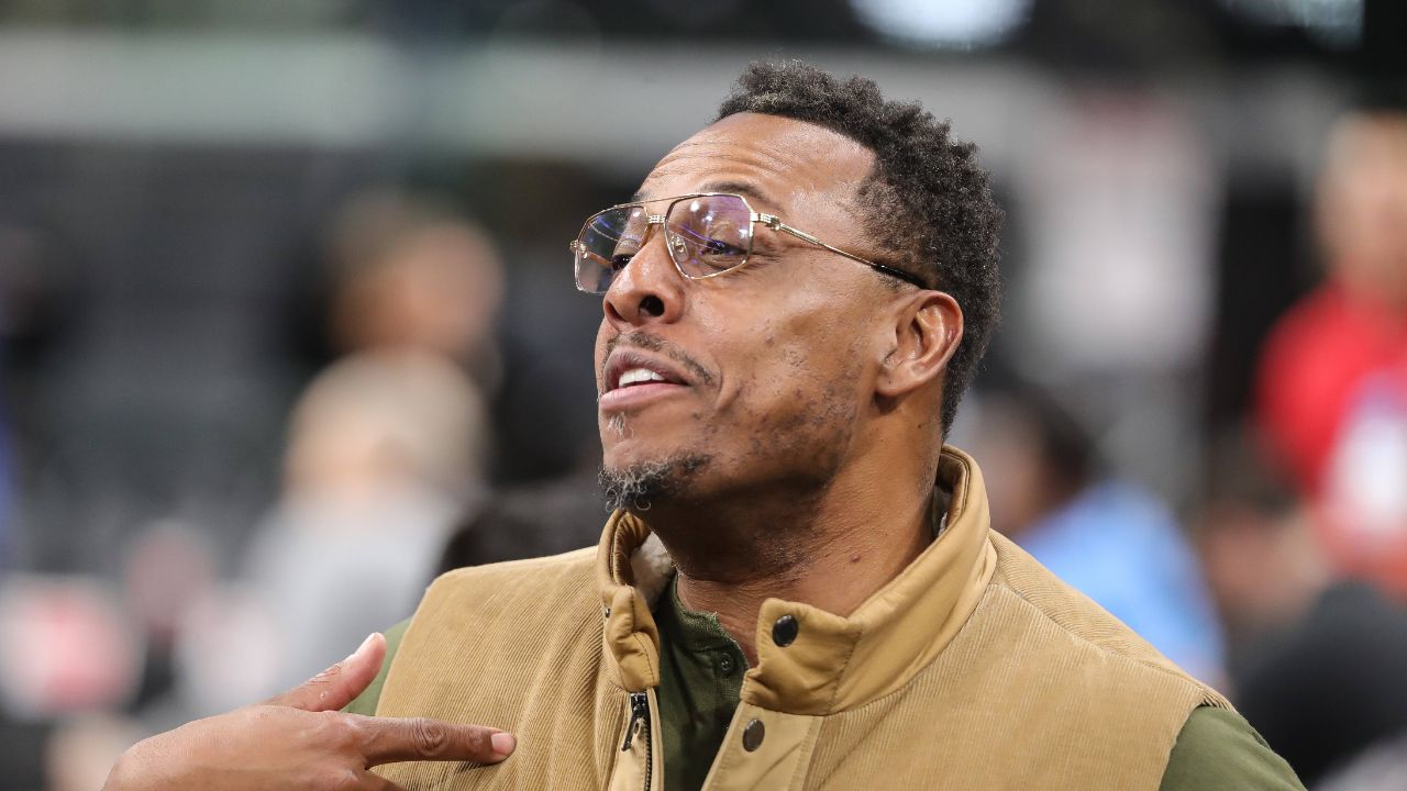 Former Boston Celtics Paul Pierce during the Boston Celtics vs Los Angeles Clippers on January 22, 2025, at the Intuit Dome in Inglewood, California.