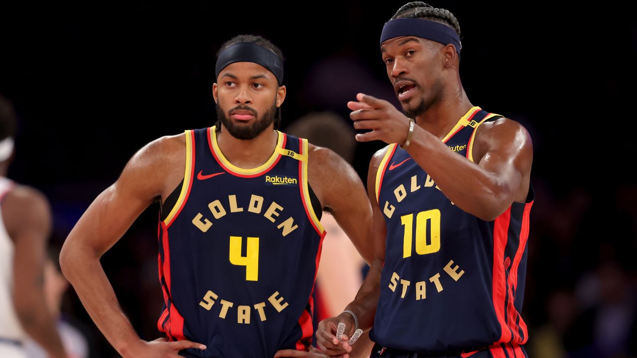 Moses Moody and Jimmy Butler, GS Warriors