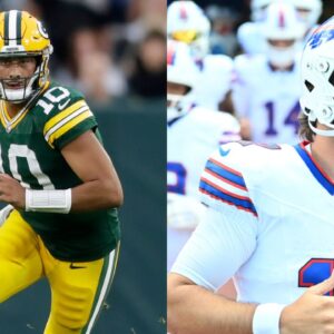 Jordan Love and Josh Allen