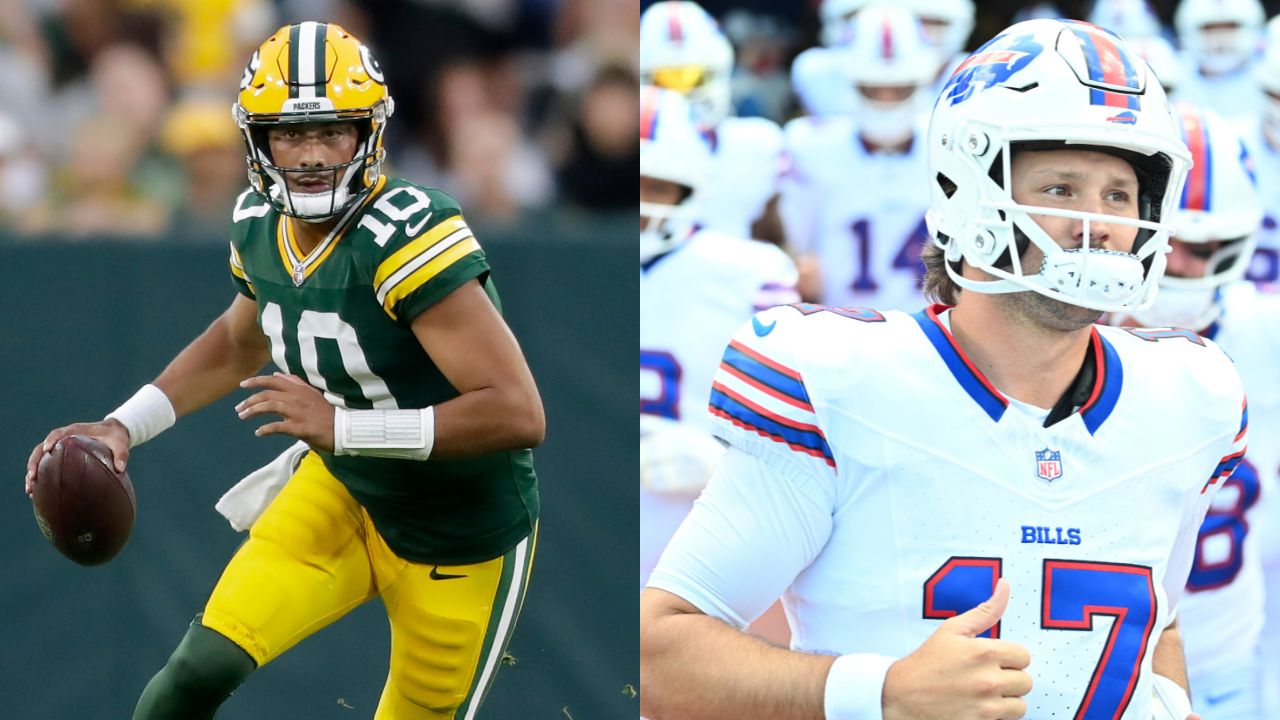 Jordan Love and Josh Allen