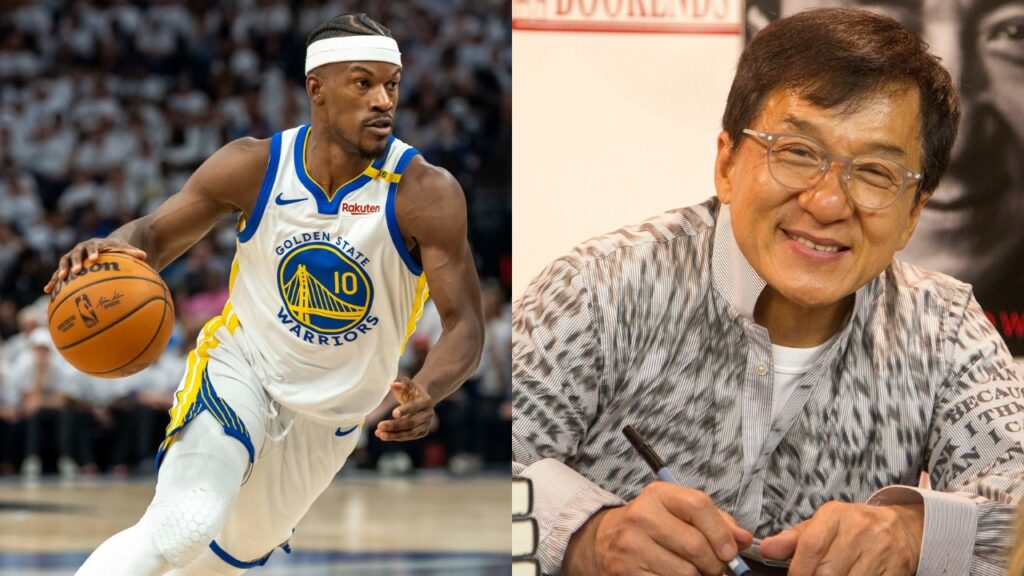 Jimmy Butler (L), Jackie Chan (R)