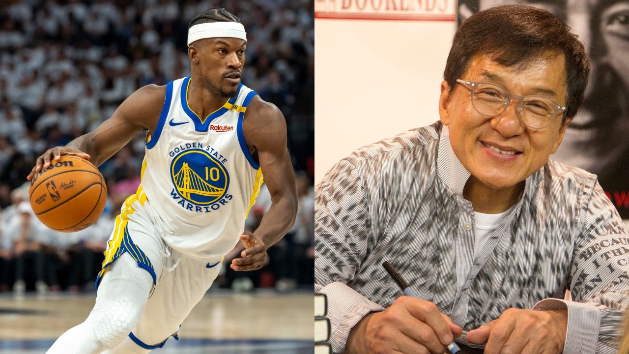 Jimmy Butler (L), Jackie Chan (R)
