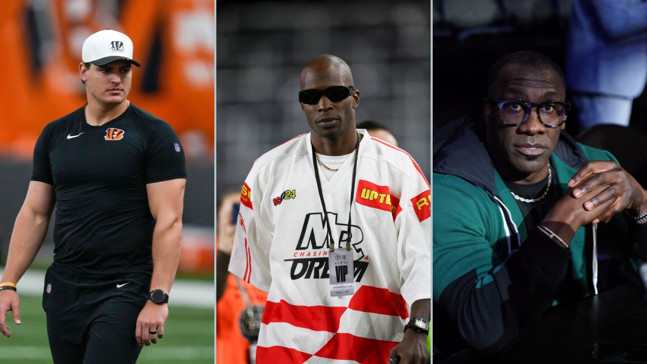 Trey Hendrickson, Chad Johnson and Shannon Sharpe