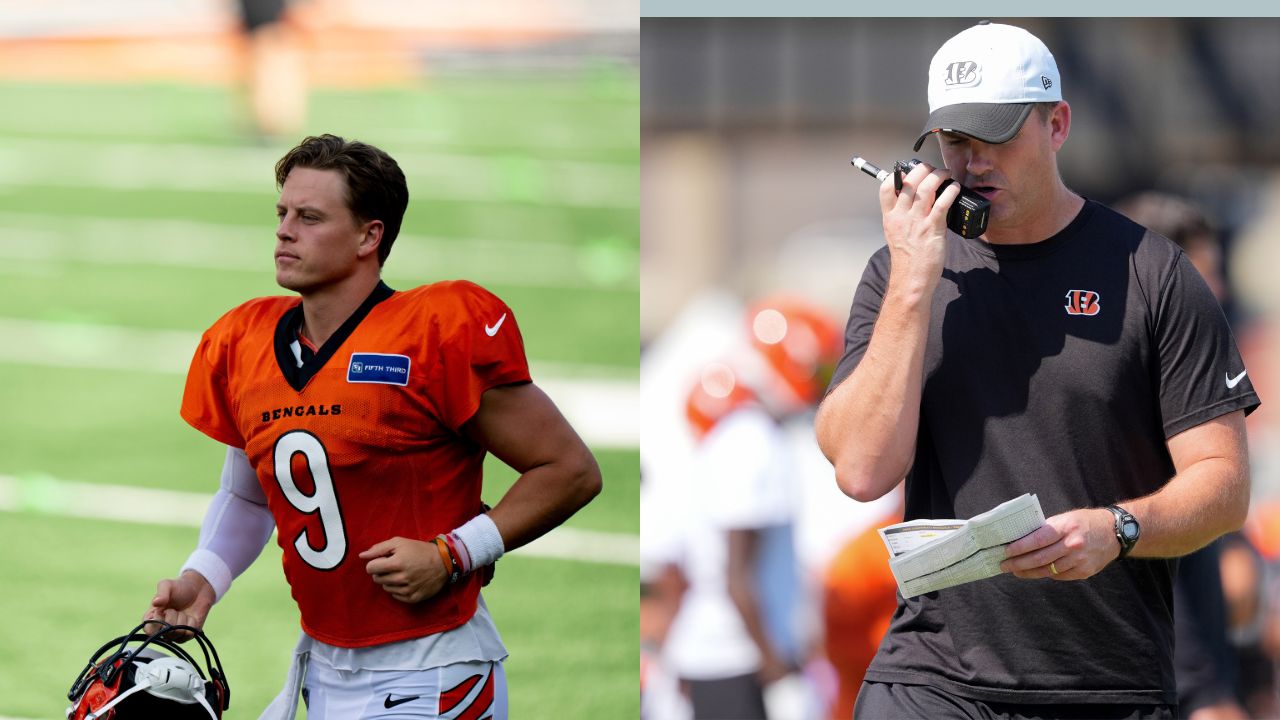 Joe Burrow and Zac Taylor