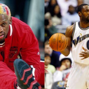 Dennis Rodman (L), Gilbert Arenas (R)