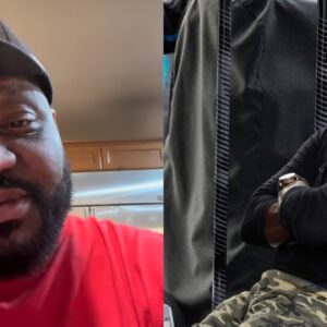 Aries Spears (L), Michael Jordan (R)