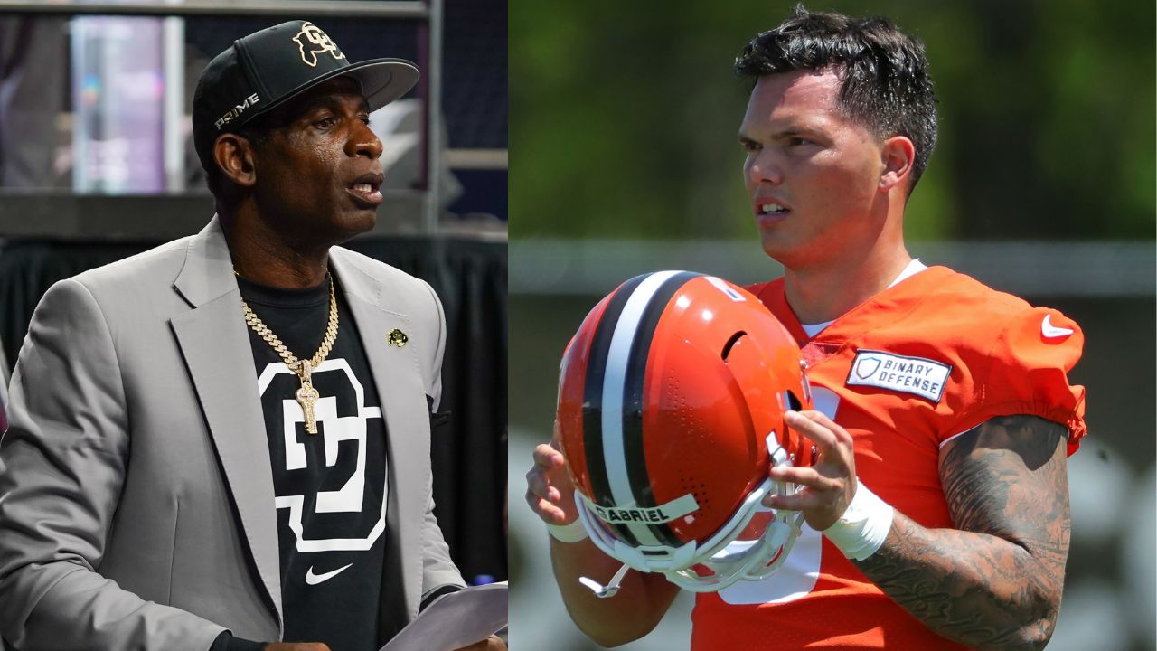 Deion Sanders and Dillon Gabriel