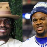 Cam Newton and Micah Parsons