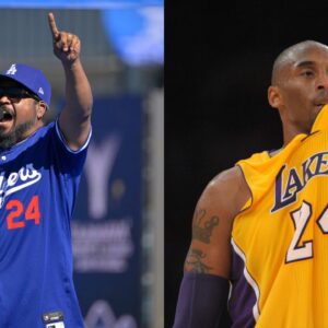 Ice Cube (L), Kobe Bryant (R)