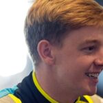 Driver Connor Zilisch speaks with the media during IMSA Media Day at the Roar Before the 24 in preparation for the Rolex 24 at Daytona at Daytona International Speedway, Thursday, Jan. 16, 2025.