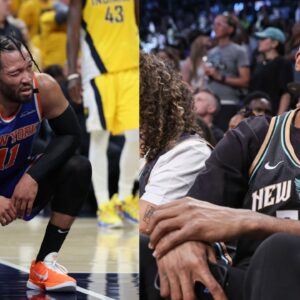 Jalen Brunson (L), Mikal Bridges (R)