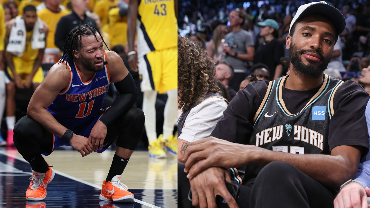 Jalen Brunson (L), Mikal Bridges (R)