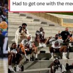 Derrick White (L) and Team USA (R)