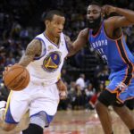 Monta Ellis and James Harden, GS v OKC