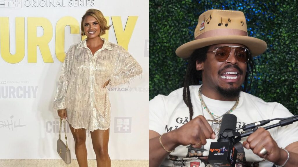 Joy Taylor and Cam Newton