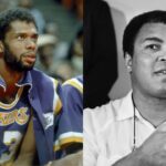 Kareem Abdul-Jabbar (L), Muhammad Ali (R)