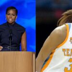 Michelle Obama (L), Candace Parker (R)