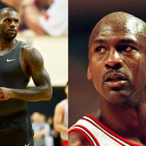 LeBron James (L), Michael Jordan (R)