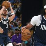 Klay Thompson (L), Anthony Davis (R)