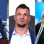 Tom Brady, Rob Gronkowski and Gisele Bündchen