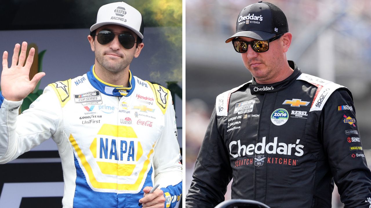 Chase Elliott and Kyle Busch