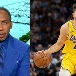 Stephen A. Smith (L) and Luka Doncic (R)