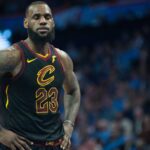 OKLAHOMA CITY, OK - FEBRUARY 13: Cleveland Cavaliers Forward LeBron James (23) taking a moment to think before shooting a free throw versus Oklahoma City Thunder on February 13, 2018 at Chesapeake Energy Arena Oklahoma City
