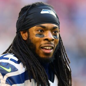 Seattle Seahawks cornerback Richard Sherman (25) against the Arizona Cardinals at University of Phoenix Stadium.