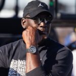 NASCAR Cup Series team owner Michael Jordan during qualifying for the Championship race at Phoenix Raceway.